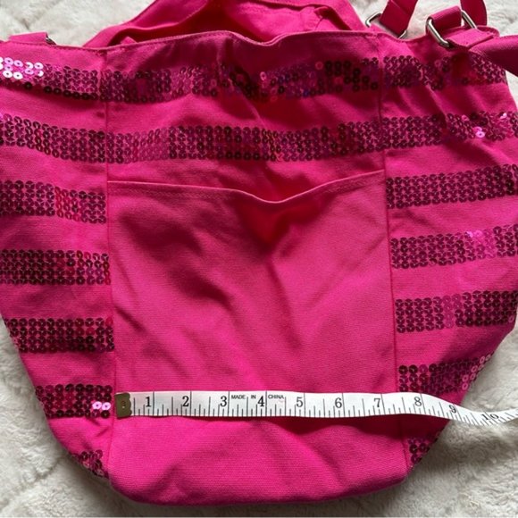 Victoria's Secret | 2012 Black Friday Pink Sequin Travel Tote Bag - Picture 9 of 10